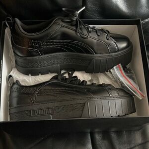 Puma Black Platform Sneakers